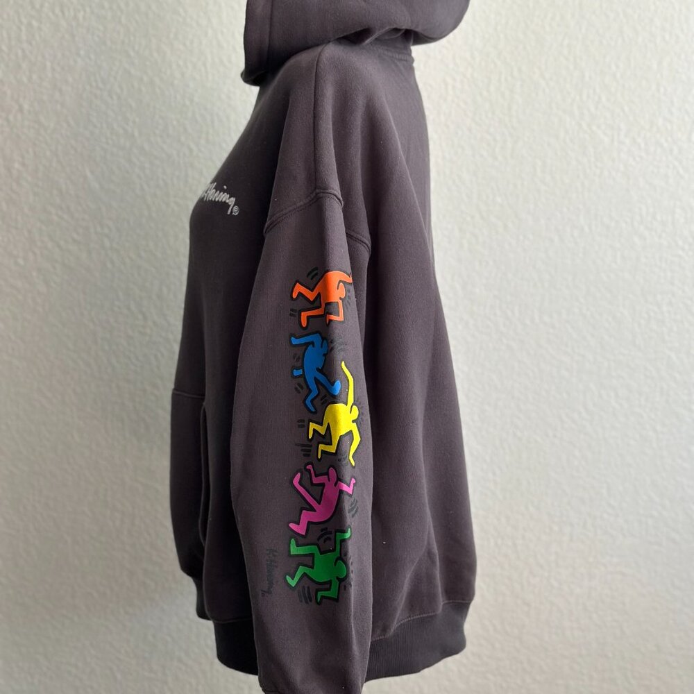 Cotton On x Keith Haring Graphic Hoodie Gray Size Small - Picture 4 of 8